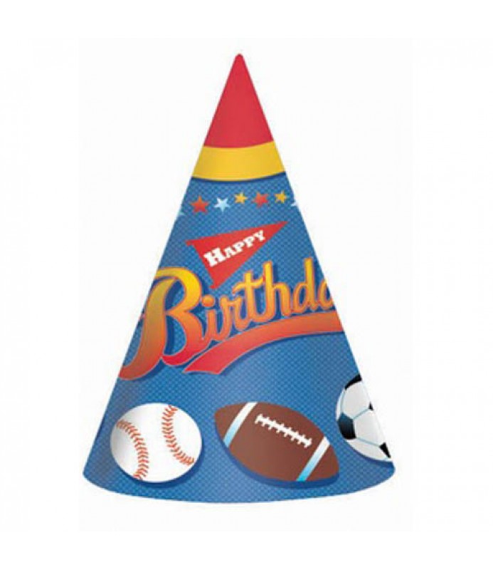 Sports 'Little Champs' Party Hats (8ct)