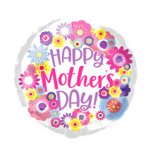 Party America 18" Happy Mother's Day Balloon Pack of 50