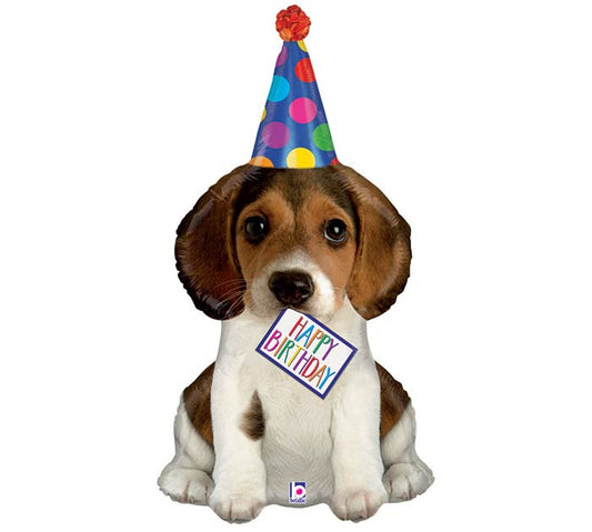 Betallic 37" Happy Birthday Puppy Balloon