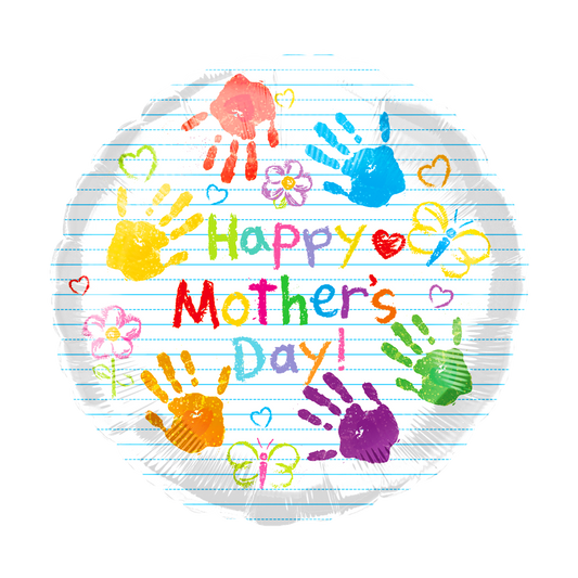 Party America 18" Happy Mother's Day Hand Paint Balloon Pack of 50