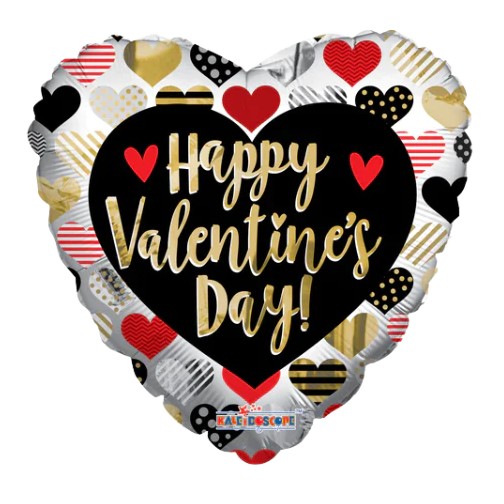 ConverUSA 18" Happy Valentine's Day Gold Letters Balloon