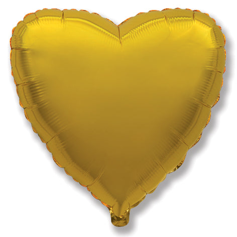 Winner Party 65" Gold Heart Balloon