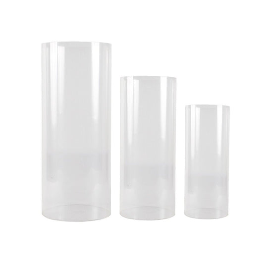 Acrylic Cylinder Pedestal Stand 3pc
