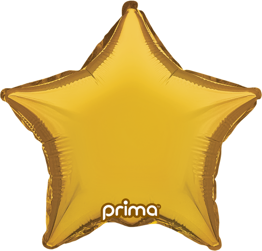 Prima 9" Gold Star Balloon 6ct