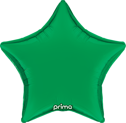 Prima 18" Green Star Balloon
