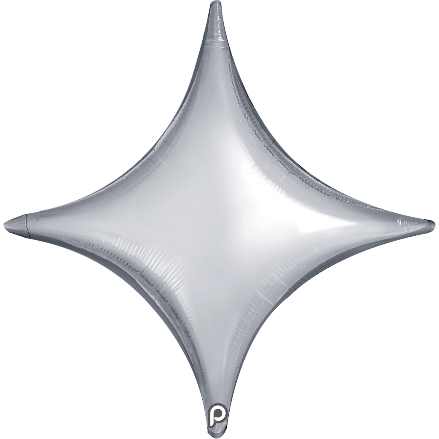 Prima 18" Silver Star Point Balloon 5ct