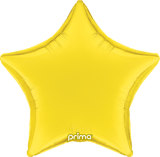 Prima 18" Yellow Star Balloon