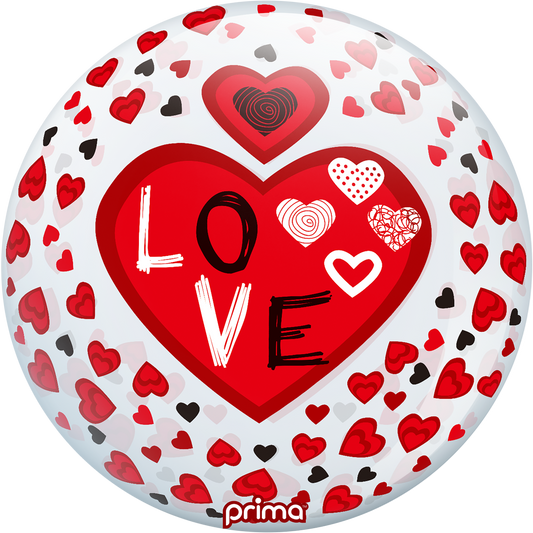Prima 20” Love Hearts Sphere Balloon