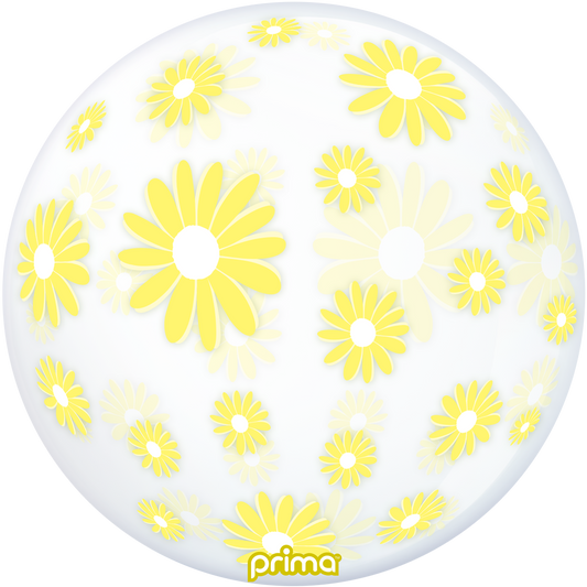 Prima 20” Yellow Daisies Sphere Balloon