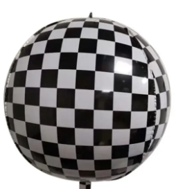 Winner Party 16" Checkered Balloon