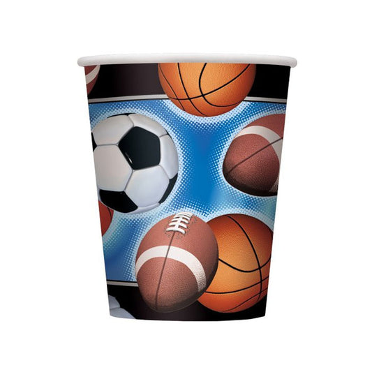 Action Sports 9oz Paper Cups 8ct