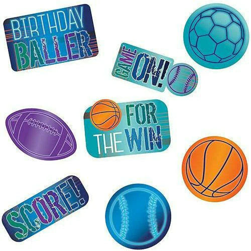 Birthday Baller Cardstock Cutouts 12ct