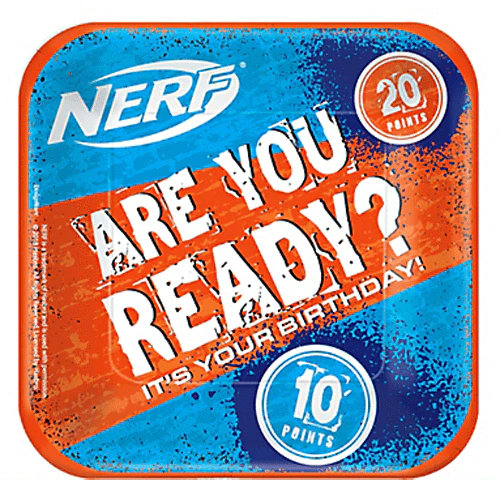 Nerf 7″ Paper Plates 8ct