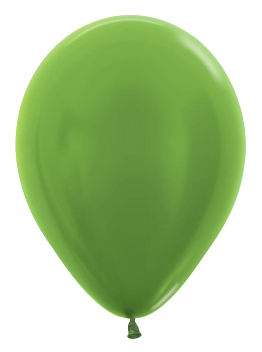Bellatex 5" Metallic Key Lime Latex Balloon 100ct