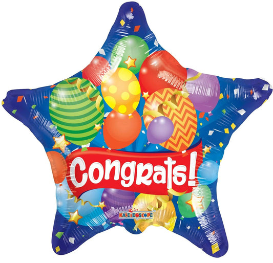 ConverUSA 18" Congrats! Festive Star Balloon