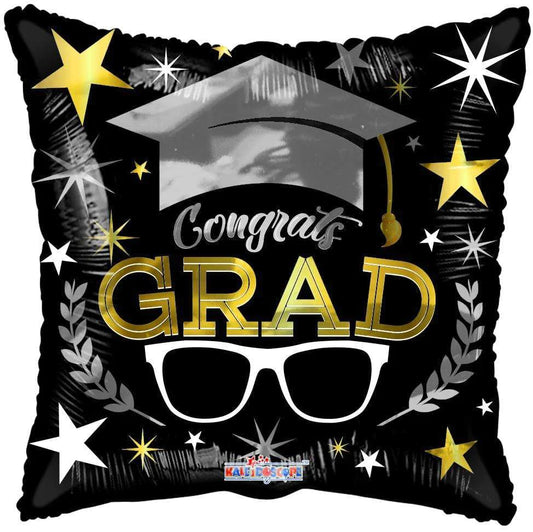 ConverUSA 18" Congrats Grad Glasses Balloon-Flat