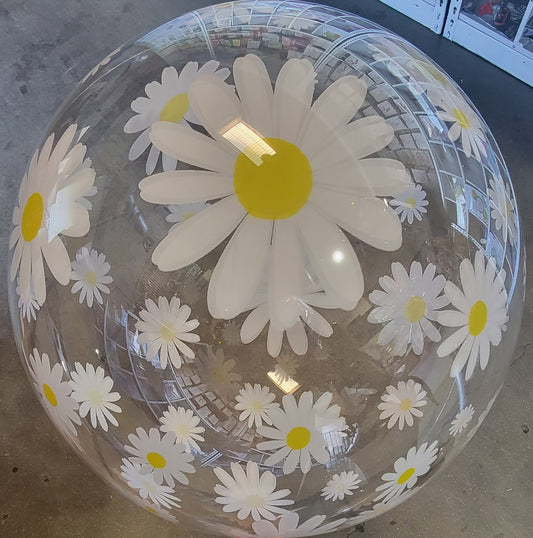 Winner Party 18" Daisy Flower Bubble Balloon