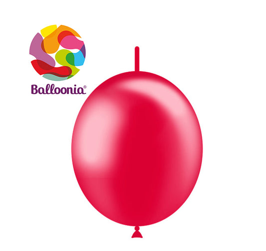 Balloonia 12" Decolink Metallic Red 50ct