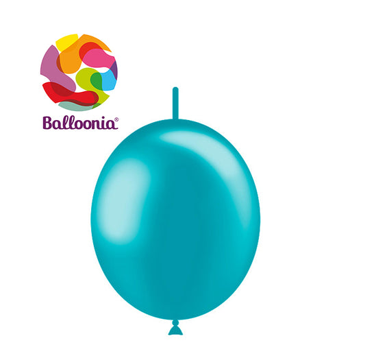 Balloonia 12" Decolink Metallic Turquoise 50ct