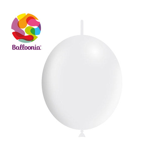 Balloonia 6" Decoloink White 100ct