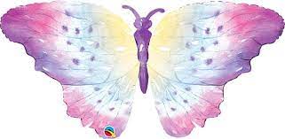 Qualatex 44"  Watercolor Butterfly Balloon