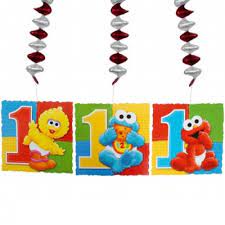 Sesame Street 1st Birthday Dangling Decorations