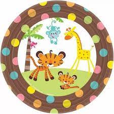 Fisher Price Baby Shower 7" Paper Plates 8ct
