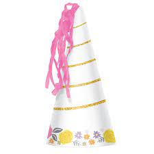 Magical Unicorn Horn Party Hats 8ct