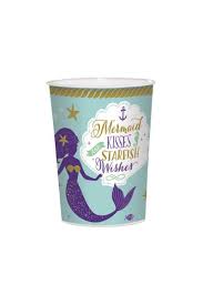 Mermaid Wishes 16oz Plastic Cup 1pc