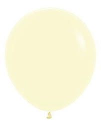 Sempertex 18" Pastel Matte Yellow 25ct