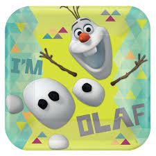 Disney Frozen Olaf 9" Dinner Plates 8ct