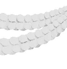 White Paper Garland 12ft 1ct