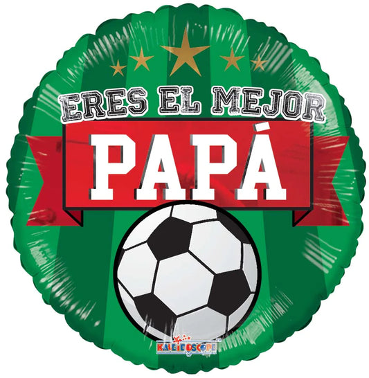 ConverUSA 18" Eres El Mejor Papa Futbol Balloon-Flat