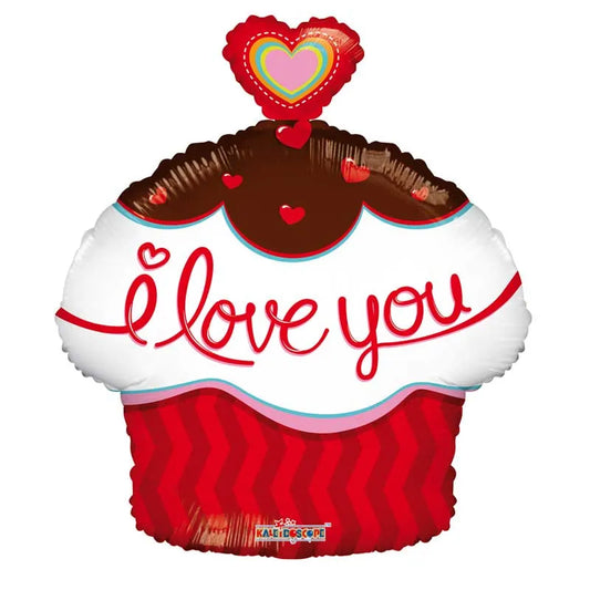 ConverUSA 18" I Love You Cupcake Balloon