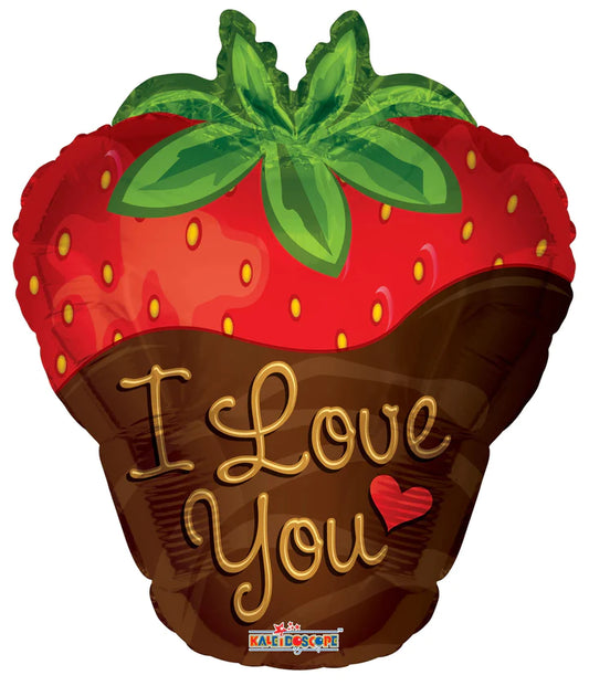 ConverUSA 18" I Love You Chocolate Strawberry Balloon