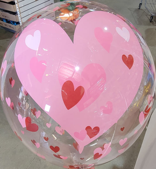 Winner Party 18" Heart Bubble Balloon