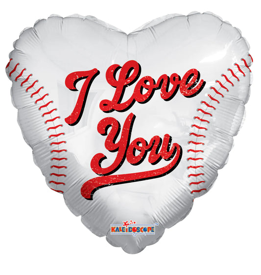 ConverUSA 18" I Love You Baseball Heart Balloon
