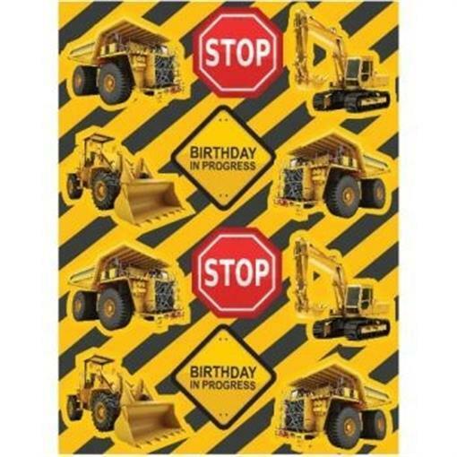 Construction Zone Value Stickers 4 Sheet Pack