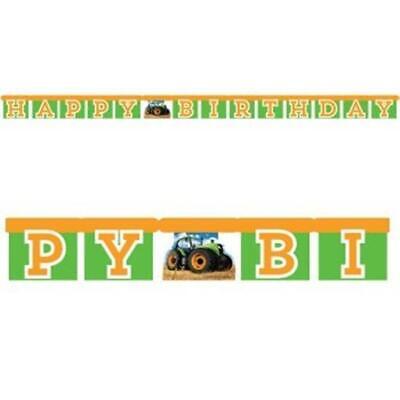 Tractor Time Happy Birthday Banner 5.6ft