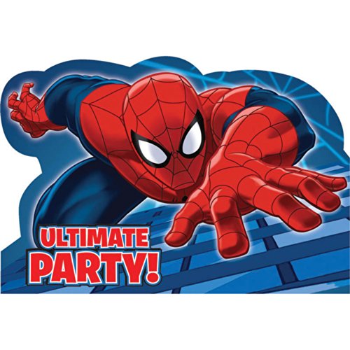 Spiderman Invitation 8ct
