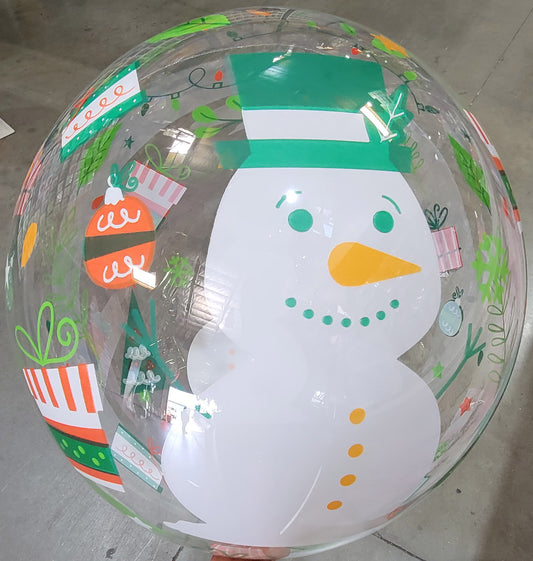 Winner Party 18" Snowman Bubble Balloon