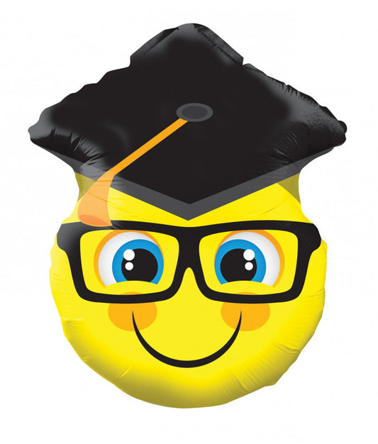 Conver USA 18" Graduation Emoji Foil Balloon