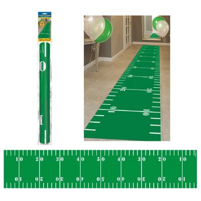 Amscan Green Football Floor Runner (Carpet) 2ft x 10ft