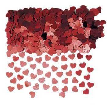 Amscan Foil Heart Confetti 1/2oz