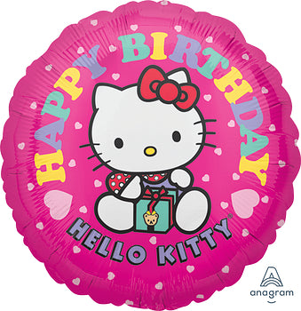 Anagram 18" Hello Kitty Pink Happy Birthday Balloon