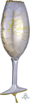 Anagram 38" Champagne Glass Balloon