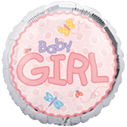 Value Line 18" Baby Girl Balloon