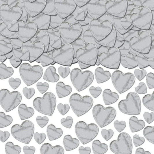 Amscan Silver Heart Foil Confetti 2.5oz