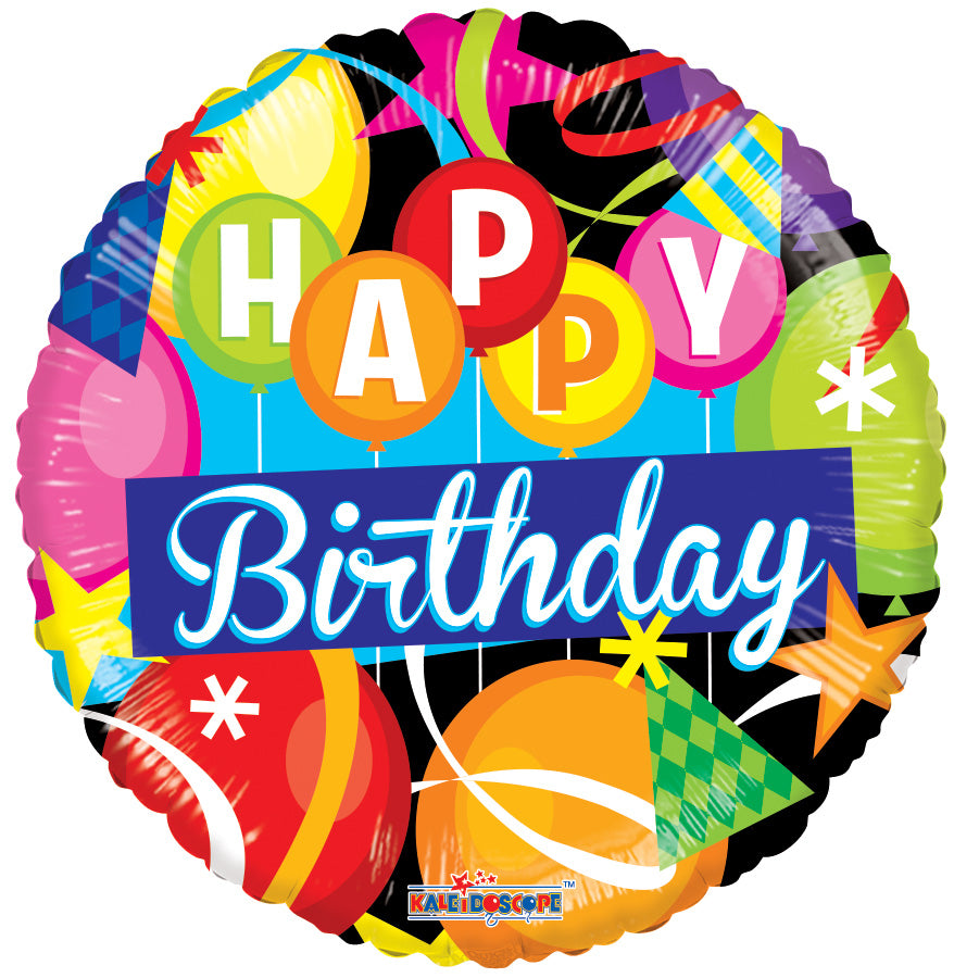 Conver USA 18" Birthday Motifs - Gellibean Balloon