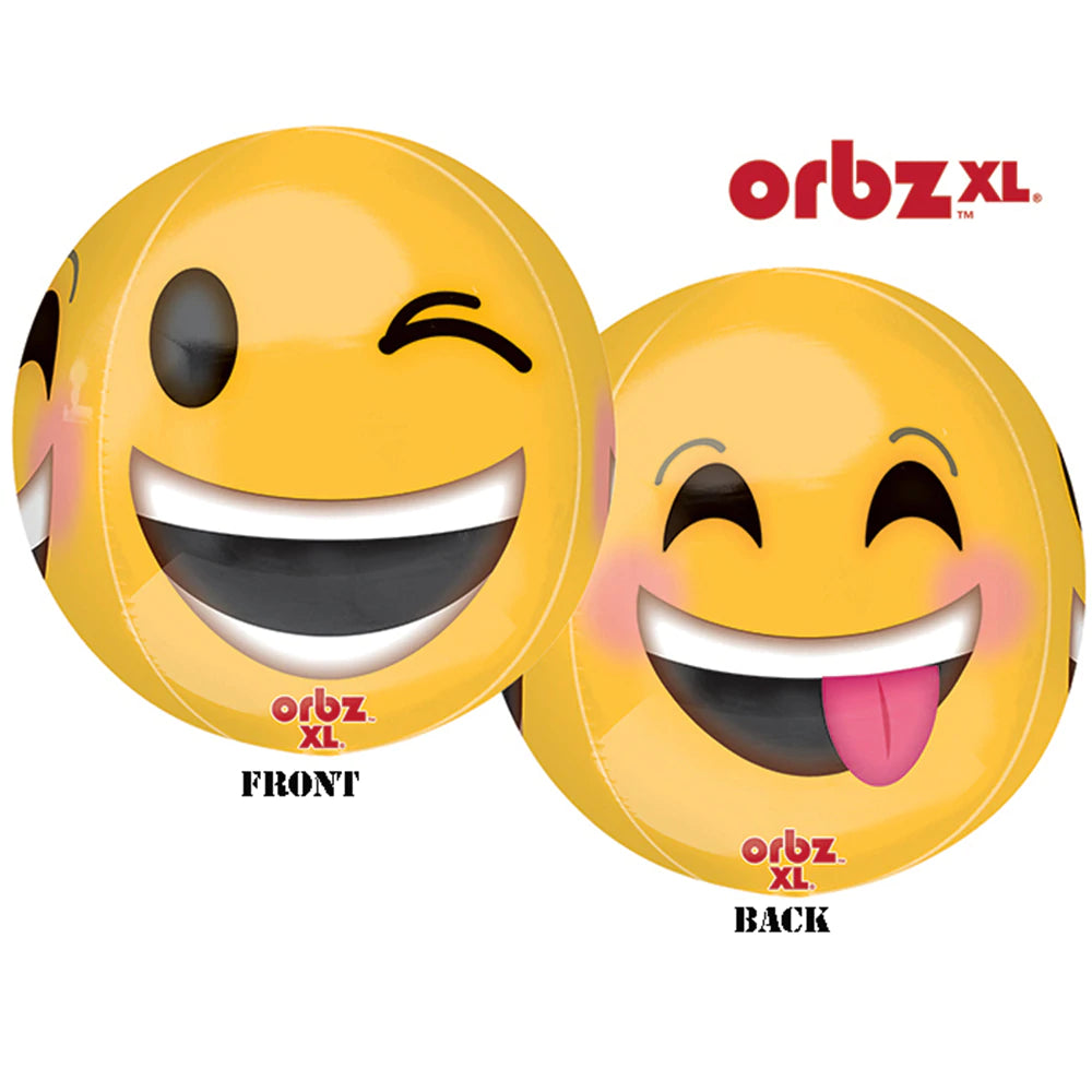 Anagram 15" Orbz - Winky Smiley Emoji - 1pc